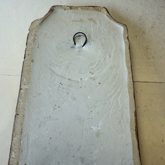 Vintage Pair Hand Painted Chalkware Mushroom Toadstool Decorative Wall Hangings - Picture 7 of 9